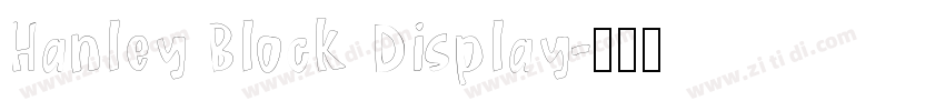 Hanley Block Display字体转换